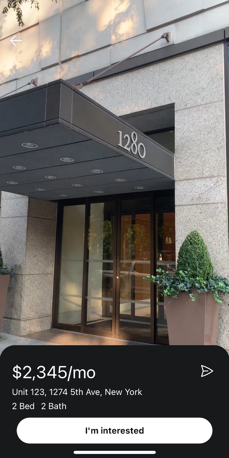 Property listing displayed in vertical video format similar to Instagram Reels and TikTok videos for familiar user experience